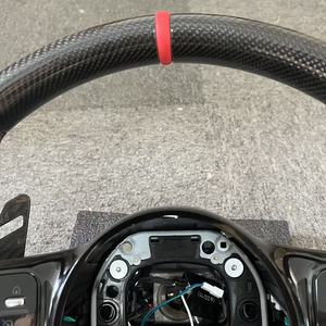 Volante Deportivo de Fibra de Carbono de Alta Calidad con Botón OLED para Alcatara, para Benzs W204 W205 W211 W212 W213 Años 2005-2021 - Product Image 5