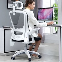 Chaise de bureau de vente directe d'usine avec appui-tête chaise d'ordinateur à domicile chaises de personnel en maille conférence pivotante