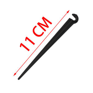 Support de tube capillaire pour irrigation goutte à goutte, connecteur noir de type C pour système d'arrosage de plantes en pot en serre ou sur balcon - Product Image 2