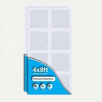 Plaque de plâtre perforée avec trous circulaires irréguliers pour l'intérieur, 12,5 mm, fabricant chinois, plafonds acoustiques en plaque de plâtre
