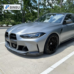 Para <span class=keywords><strong>BMW</strong></span> M3 G80 M4 G82 G83 fibra de carbono labio delantero MP estilo modificación actualización parachoques delantero difusor cuerpo Kit - Product Image 2