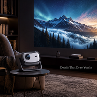 Veacine T6PLUS Produit intelligent Mini projecteur portable LED 1080P Support Home cinéma 230 ANSI Lumens 8G WiFi6 Mise au point