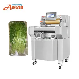 Popular supermarket use fresh-keeping plastic wrap packing machine vegetable fruit cling film packing machine