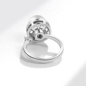 High Quality Shell Pearl Gemstone <b>Rings</b> Rotating Anxiety <b>Adjustable</b> <b>Ring</b> Copper Gold Plated Trendy for Women - Product Image 4