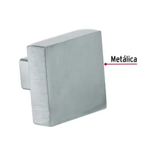 Maître avec 360 unités Bouton en métal de style échafaudage finition nickel satiné - Product Image 2