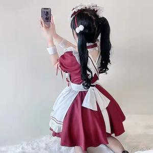 Disfraz de Sirvienta con Escote Bajo, Estilo Lolita Sexy, Anime Japonés, Traje de Chica Suave, Cosplay de Genshin Impact, Bendición de los Habitantes - Product Image 3