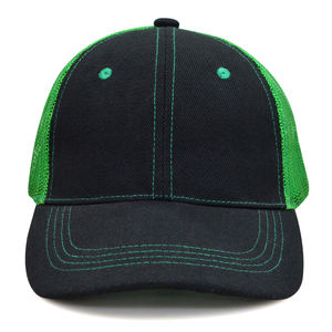 Gorras Trucker Personalizadas de Alta Calidad, Gorra Snapback de 6 Paneles con Parche de Cuero, Gorra Trucker de Malla Lisa para Hombre - Product Image 1