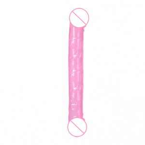 Adult <span class=keywords><strong>Sex</strong></span> Produkte <span class=keywords><strong>Double</strong></span> Headed Simulation <span class=keywords><strong>Penis</strong></span> Längliche transparente Silikon Dildo Mastur bator Rod - Product Image 1