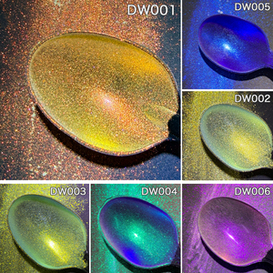 Polvere per unghie polarizzata Moonlight Aurora, rosa sirena, oro, camaleonte, pigmento cromato che cambia <span class=keywords><strong>colore</strong></span> per nail art e - Product Image 3