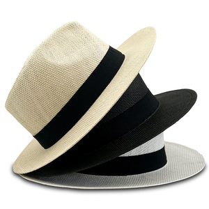 Sombrero Panamá <span class=keywords><strong>de</strong></span> Paja al por Mayor, Gorra <span class=keywords><strong>de</strong></span> Sol <span class=keywords><strong>de</strong></span> Moda para Verano y Playa, Sombreros Panamá <span class=keywords><strong>de</strong></span> Paja Personalizados para Hombres y Mujeres - Product Image 1