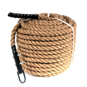 Cuerda de Batalla de Efebra de 38 mm, Cuerda de Escalada Resistente para Entrenamiento de Fuerza de Brazos, Cuerda de Columpio para Ejercicios Físicos, 9 m de Longitud - Product Image 1