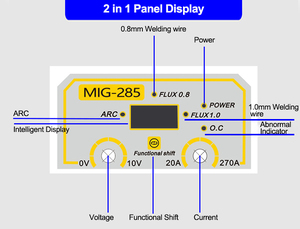 Xách Tay Synergic 3 Trong 1 Thông Minh Inverter IGBT Thợ Hàn Mig Mag TIG MMA 200 <span class=keywords><strong>Co2</strong></span> Khí Gas Thông Lượng Dây Lõi Máy Hàn MIG 200 - Product Image 6