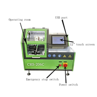 Banco de pruebas de inyectores Common Rail CRS-206C de alta calidad para inyectores de boquilla de motor diésel, soporte de prueba electrónico CRS-206C