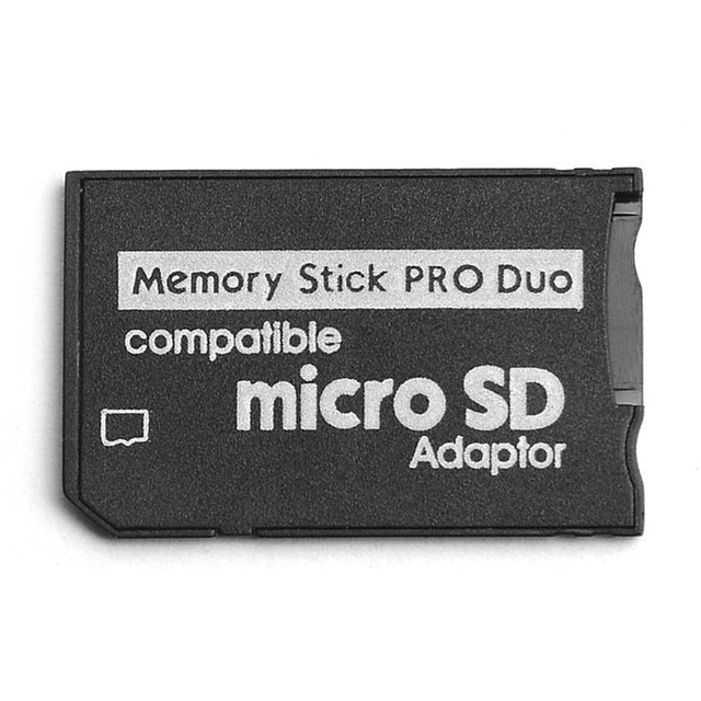 For TF to MS Card Adapter & Reader for PSP 1000/2000/3000 Plastic Material Supports Multiple Capacities