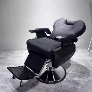 Vente flash : équipement et mobilier de salon de coiffure antique, chaises de salon de coiffure, chaise de barbier en métal, chaise de barbier en cuir - Product Image 3