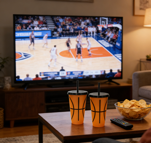 Vaso de Plástico Reutilizable con Tapa para Bebidas Frías, Regalo para Fanáticos del Baloncesto, Recuerdo de Fiesta Deportiva, Gran Capacidad - Product Image 2