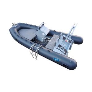 เรือไฟเบอร์กลาสแบบแข็ง RHIB480 ขนาด 16 ฟุต พร้อมดาดฟ้าอาบแดด - Product Image 5
