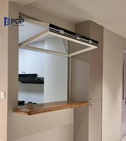 Fenêtres en verre pliantes de haute qualité nouvelles caractéristiques ouverture verticale insonorisées-pour cour cuisine acier extérieur