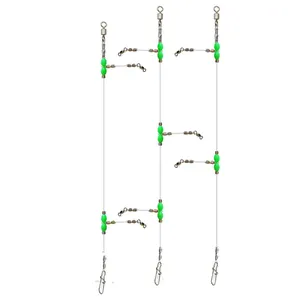 Trace esche da pesca filo filatore filatore <span class=keywords><strong>Leader</strong></span> con girevole e Snap - Product Image 1