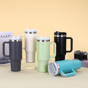 Gobelet isotherme en acier inoxydable 304 à double paroi, anti-fuite, sous vide, 40 oz, avec poignée, vente en gros - Product Image 6