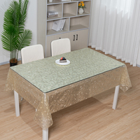 Nappe transparente en PVC à paillettes dorées RNPT, imperméable, vente en gros, pour la restauration, les banquets et les événements
