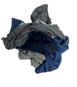 Mezcla de trapos de colores para uso industrial 100 residuos textiles de algodón 10KG 25KG balas de ropa usada trapos cortados - Product Image 4
