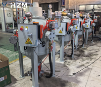 Machine de sablage semi-automatique mobile 200L pour la rénovation de navires, fabricant de pot de sablage pour surfaces en acier