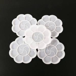 YEEART gros 8.5Cm petite taille fleur forme <span class=keywords><strong>aquarelle</strong></span> acrylique peinture à l'huile <span class=keywords><strong>Palette</strong></span> pour peinture - Product Image 1