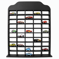 Étagère murale multifonctionnelle détachable en bambou et fer, noire, pour décoration moderne de la maison, jouets de bébé, voiture, salon