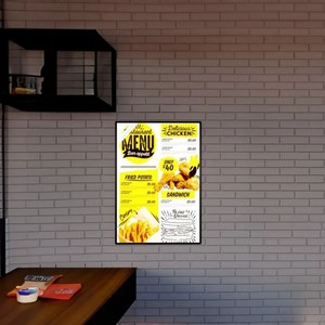 Tùy chỉnh khung nhôm hộp Đèn <span class=keywords><strong>backlit</strong></span> dấu hiệu dọc hoặc ngang menu hộp Đèn - Product Image 3