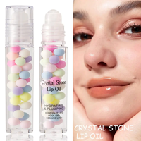 Huile à lèvres hydratante en pierre de cristal, baume à lèvres macaron et masque de soin des lèvres en gros