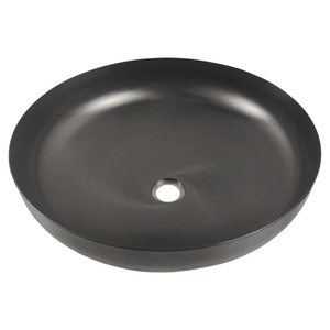 Lavabo de comptoir en acier inoxydable 304, <span class=keywords><strong>petit</strong></span> lavabo pour villa et gîte, évier à <span class=keywords><strong>main</strong></span> rond épaissi, <span class=keywords><strong>noir</strong></span> antique - Product Image 2