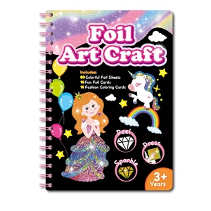 Libro de Pegatinas Mágicas para Niños, Princesas y Animales, Libro de Espiral para Manualidades con Imágenes Mágicas para Colorear - Product Image 1