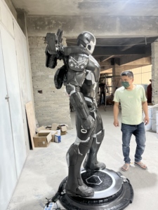Estatua de <span class=keywords><strong>War</strong></span> Machine Mark 3 de Marvel Avengers a Escala 1:1 con Luz LED, Resina de Fibra de Vidrio, Decoración Coleccionable - Product Image 5