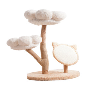 Lit et structure d'escalade en bois écologique, type vertical, résistant à l'usure, sans perte de fibres, pour les pattes de chaton, design moderne et luxueux - Product Image 1