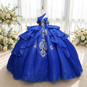 Plus Size Blue Dresses - Evening Gowns Floor-Length Elegant