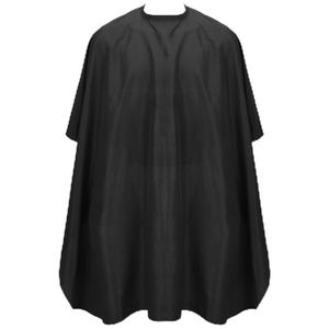 Capes de Coiffure Professionnelles en Polyester Noir Imperméable avec Logo Personnalisé, Taille Ajustable, pour Salons de Coiffure et Barbiers – Qualité Supérieure - Product Image 1