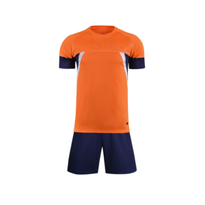 เสื้อกีฬาฟุตบอลสีฟ้าสีแดงปรับแต่งได้สำหรับผู้ใหญ่ระบายอากาศได้พิมพ์โลโก้โพลีเอสเตอร์ถ่ายเทความร้อนแบบว่างเปล่า - Product Image 6