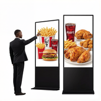 YINGTOUCH Écran tactile LCD vertical haute définition de 50 pouces, machine d'affichage publicitaire sur pied, garantie 1 an, CMS inclus