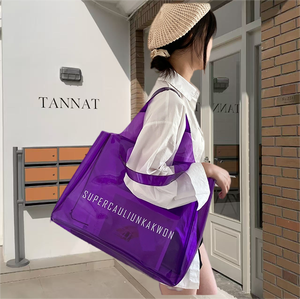 Большая прозрачная сумка-шоппер из ПВХ - Product Image 5