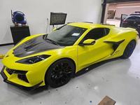 Kit carrosserie complet en fibre de carbone modifié pour Chevrolet Corvette C8, comprenant pare-chocs avant et arrière, calandre, capot et diffuseur, pour mise à niveau Z06