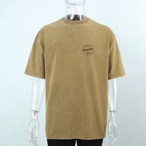 Camiseta Oversize de Algodón 100% OEM de 220g, Estilo Hip Hop, Lavado Ácido, Cuello Redondo, Vintage, Transpirable y Ecológica para Verano - Product Image 6