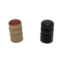 Capuchon à vis en aluminium de haute qualité de 33 mm avec insert en plastique pour bouteilles de vin, capuchon ROPP