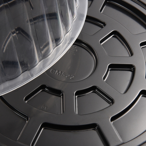 Hộp Làm Bánh Bằng Nhựa PVC 8 Inch Dùng Một Lần Chất Lượng Cao 2022 Hộp Làm Bánh Bằng Nhựa Trong Suốt Có Thể Phân Hủy Sinh Học Kèm Khay Nắp - Product Image 5