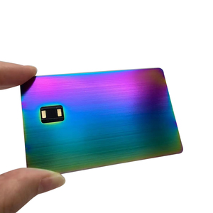 Bán buôn tùy chỉnh Giao Diện Kép kim loại trống thẻ tín dụng khe cắm chip EMV NFC cho thanh toán không tiếp xúc - Product Image 4