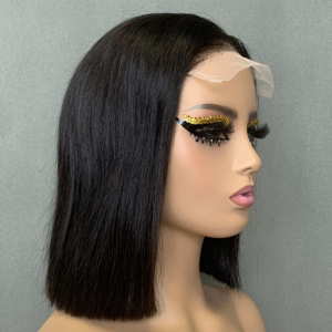 Peluca de Cabello Humano Natural Liso Corto Tipo Bob, de 10 a 30 Pulgadas, con Cierre 5x5, Pelucas de Cabello Humano Liso sin Pegamento, Precio al por Mayor - Product Image 3