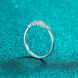 SPJ Usine En Gros 925 SterlingSilver Platine Plaqué Femmes Bague De Fiançailles Passer Le Test De Diamant WomenFine Bague En Pierres Précieuses - Product Image 4
