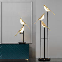 Lustre Design moderne nordique pour salon chambre Table à manger créative LED lampadaire pie oiseau vente directe d'usine