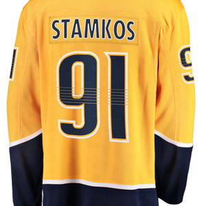 Pronto per la spedizione di Nashville Filip Forsberg Gold Home maglia da Hockey nazionale cucita di migliore qualità - Product Image 4