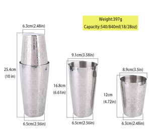 Usine Offre Spéciale 304 Acier Inoxydable Cocktail Shaker 18/28 <span class=keywords><strong>Oz</strong></span> Fond Gravé Boston Barman Outils Pour La Fête À La Maison Et <span class=keywords><strong>Bar</strong></span> - Product Image 6